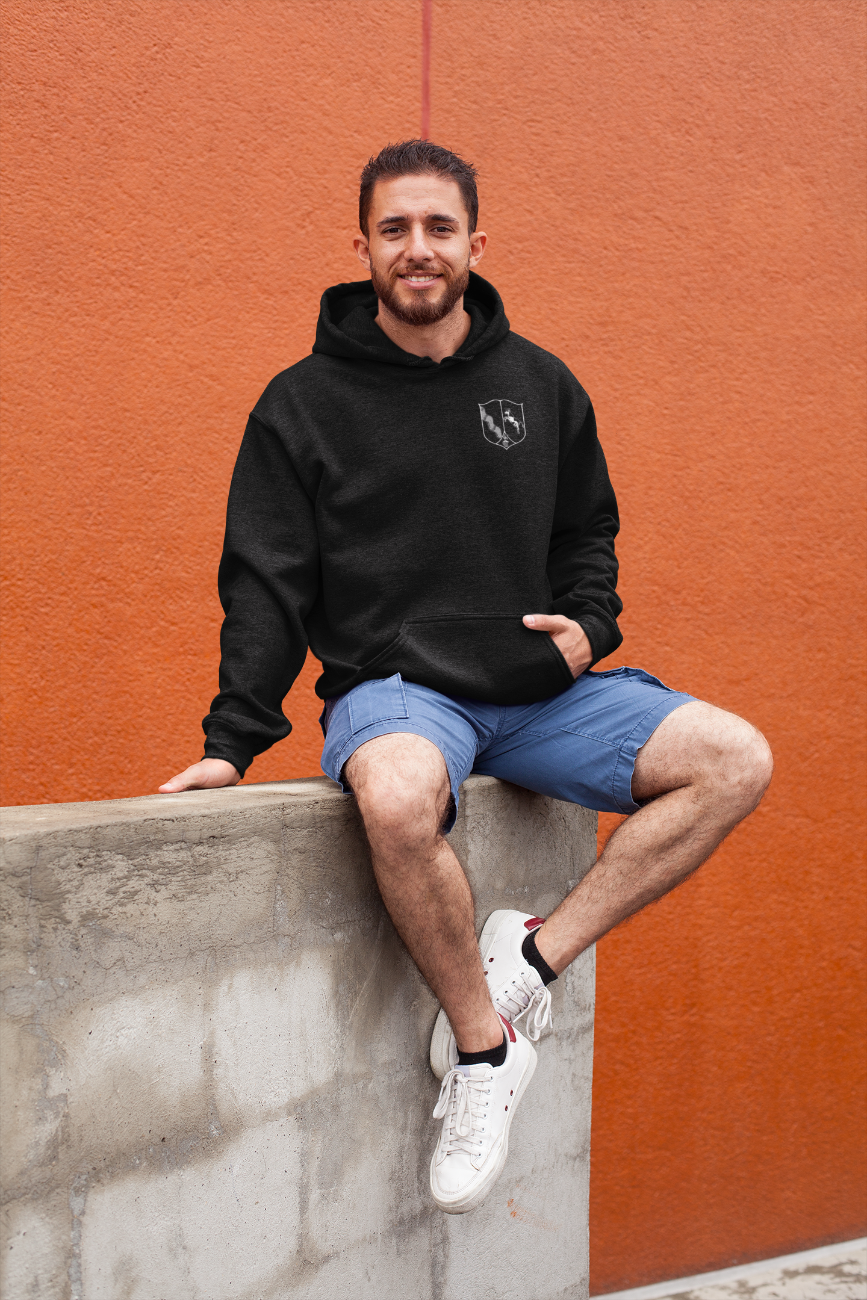 Kleines Sauerland Wappen schwarz/weiß  - Unisex Kapuzenpullover Hoodie